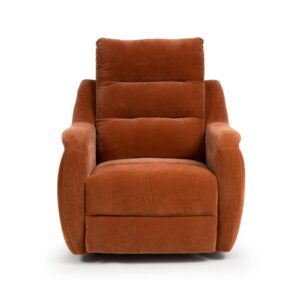 Arcata Electric Power Fabric Recliner Chair In Cinnamon