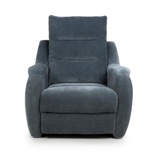 Arcata Electric Power Fabric Recliner Chair In Dusk